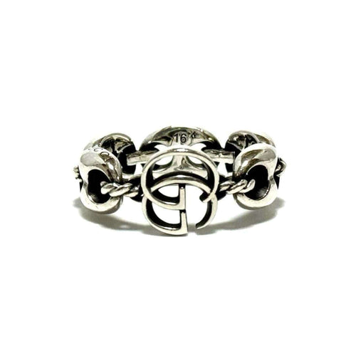 Anchor Chain Ring Sterling Silver