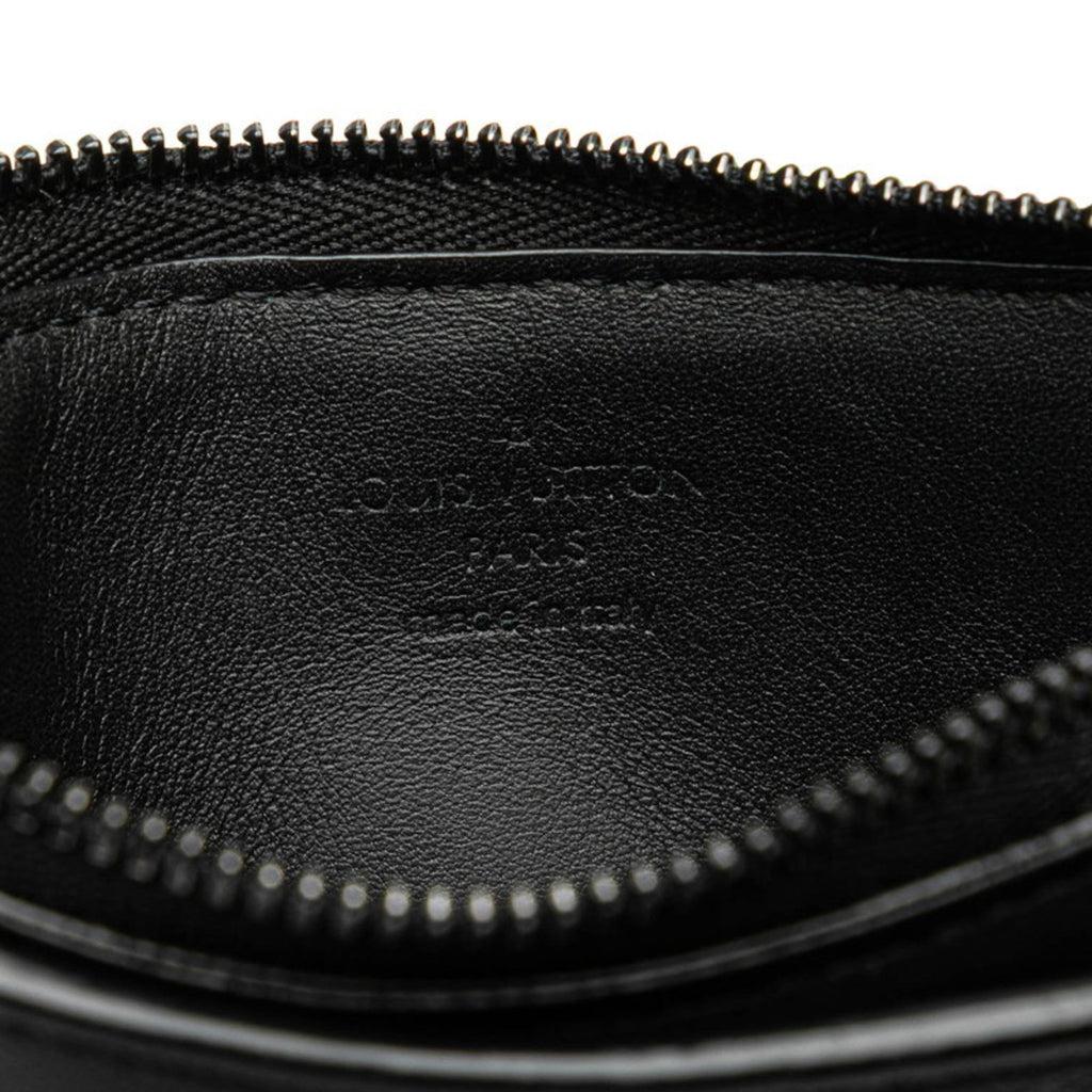 Louis Vuitton Black Noir Leather Coin Purse/Coin Case (Pre-Owned)