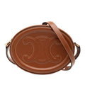 Triomphe Oval Crossbody Bag Leather