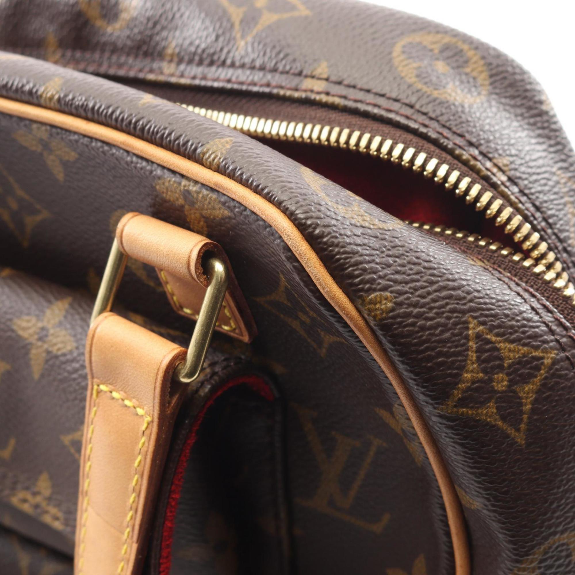 Louis Vuitton Brown Monogram Coated Canvas Leather Handbag (Pre-Owned)