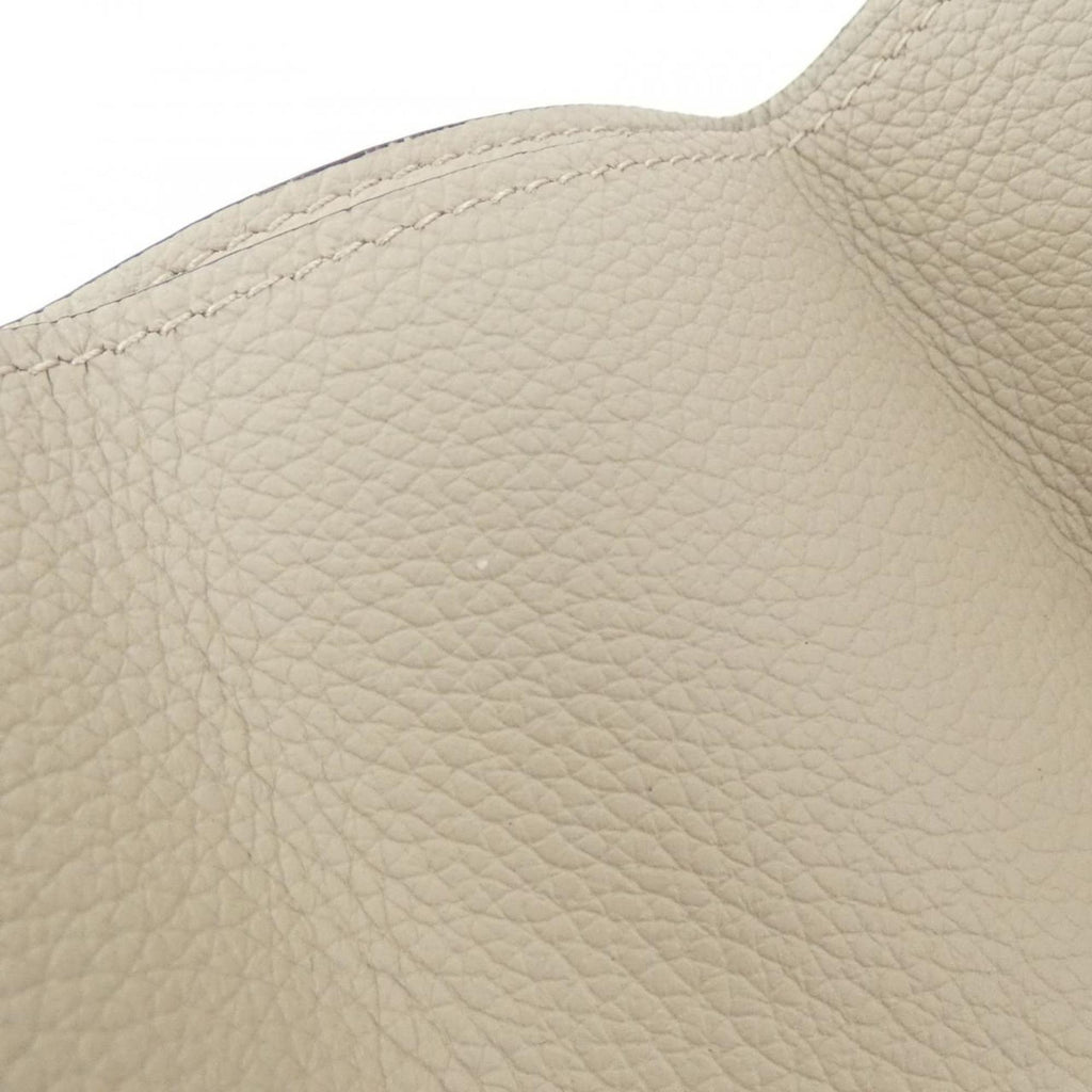 Louis Vuitton Grayish Leather Wallet (Tri-Fold) (Pre-Owned)