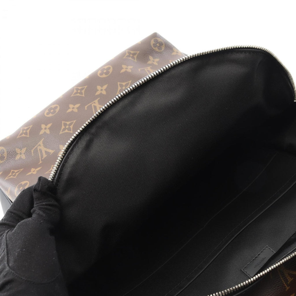 Louis Vuitton Monogram Macassar Black Brown Monogram Macassar Coated Canvas Backpack (Pre-Owned)