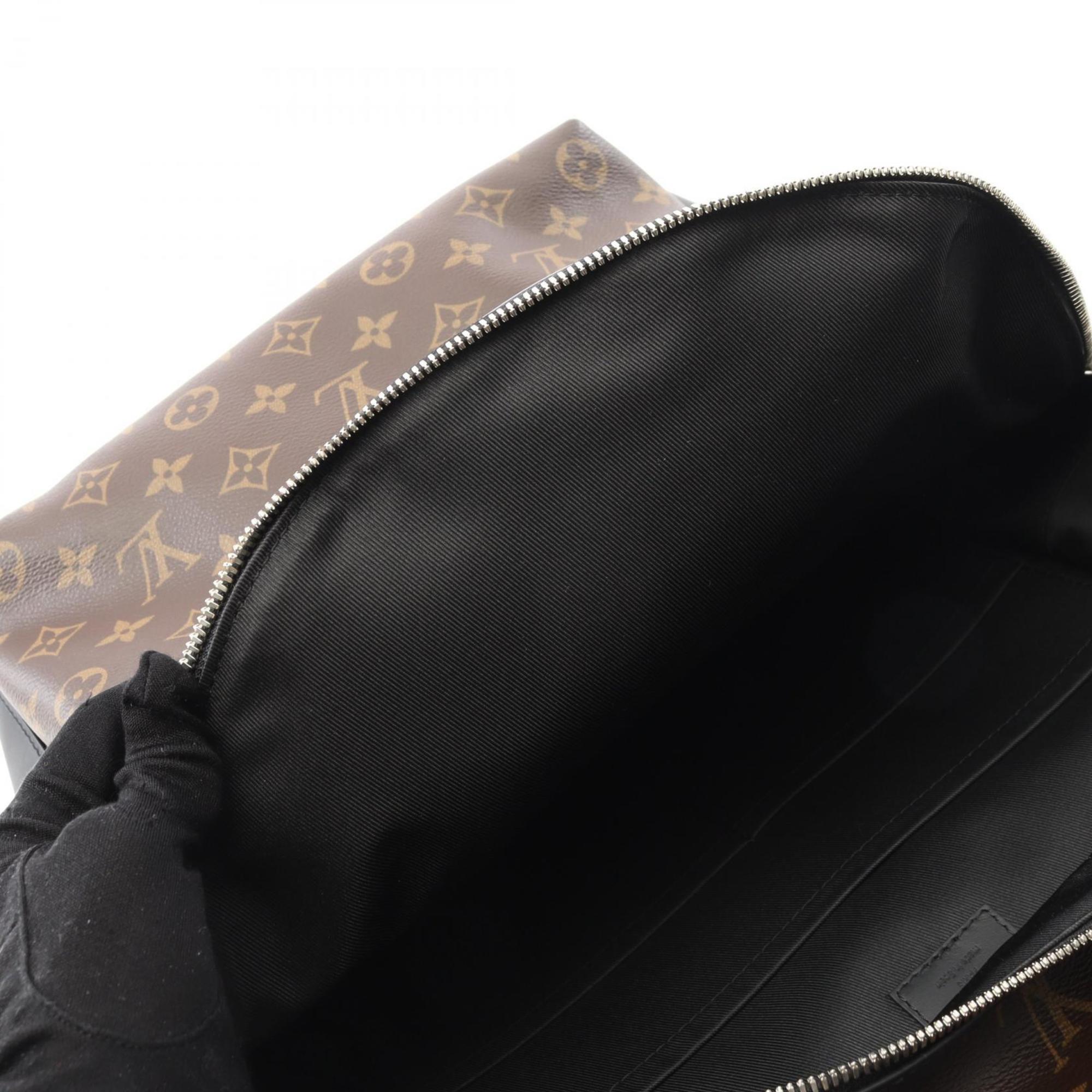 Louis Vuitton Monogram Macassar Black Brown Monogram Macassar Coated Canvas Backpack (Pre-Owned)