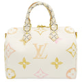Louis Vuitton Leather Canvas Boston Bag Shoulder Bag (Pre-Owned)
