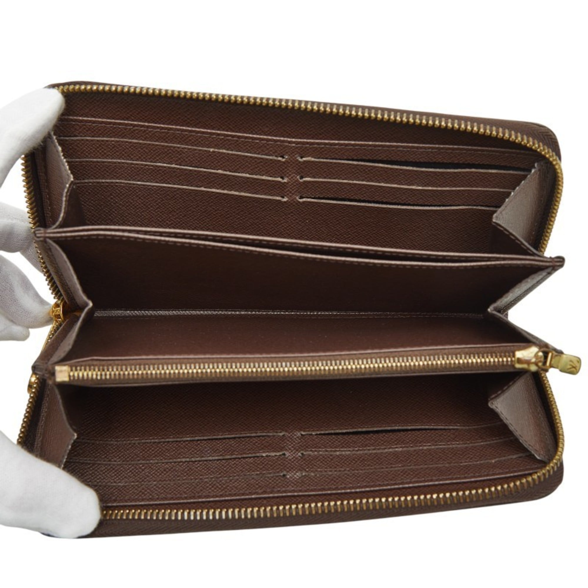 Louis Vuitton Damier Brown Damier Canvas Damier Canvas Long Wallet (Bi-Fold) (Pre-Owned)