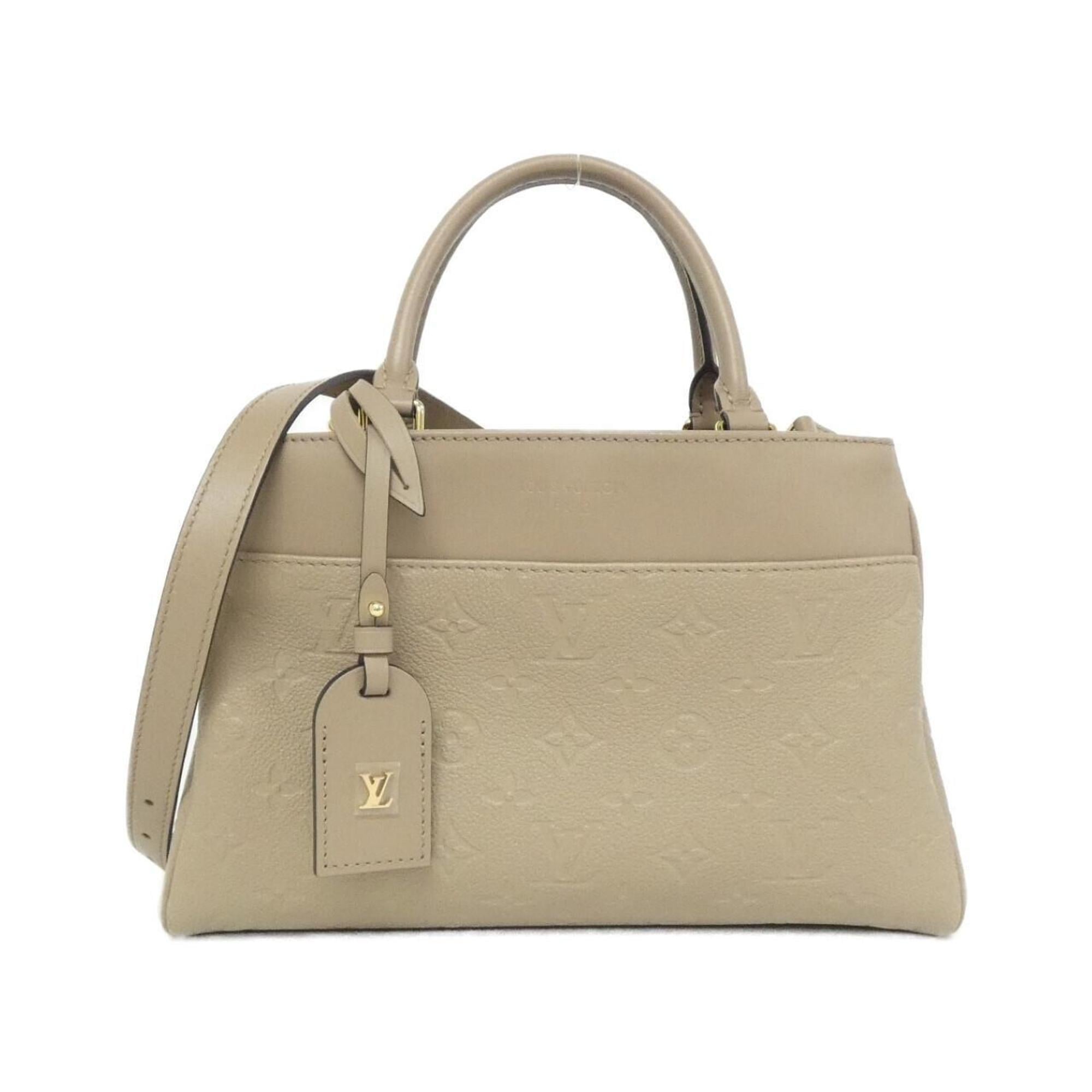 Louis Vuitton Monogram Empreinte Tourterelle Leather Handbag (Pre-Owned)