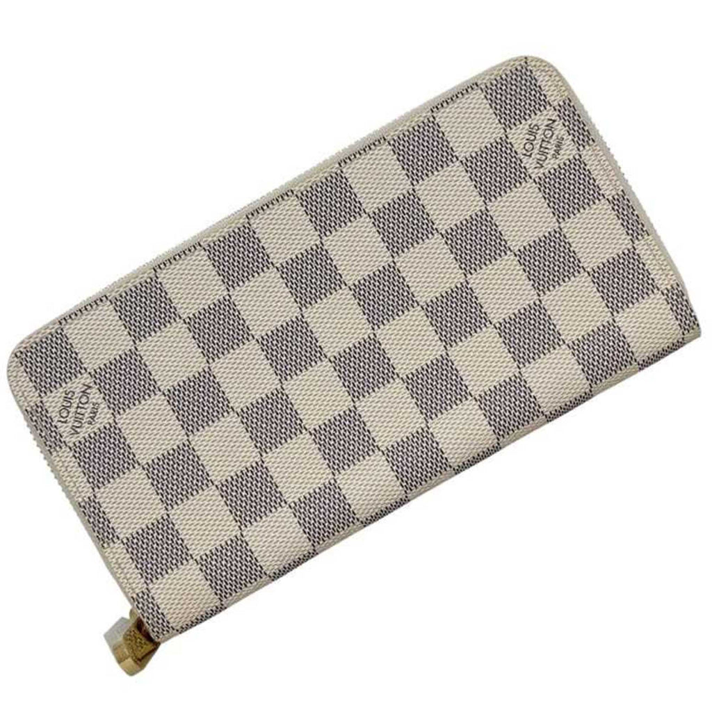 Louis Vuitton Damier Azur Gray White Damier Azur Long Wallet (Bi-Fold) (Pre-Owned)
