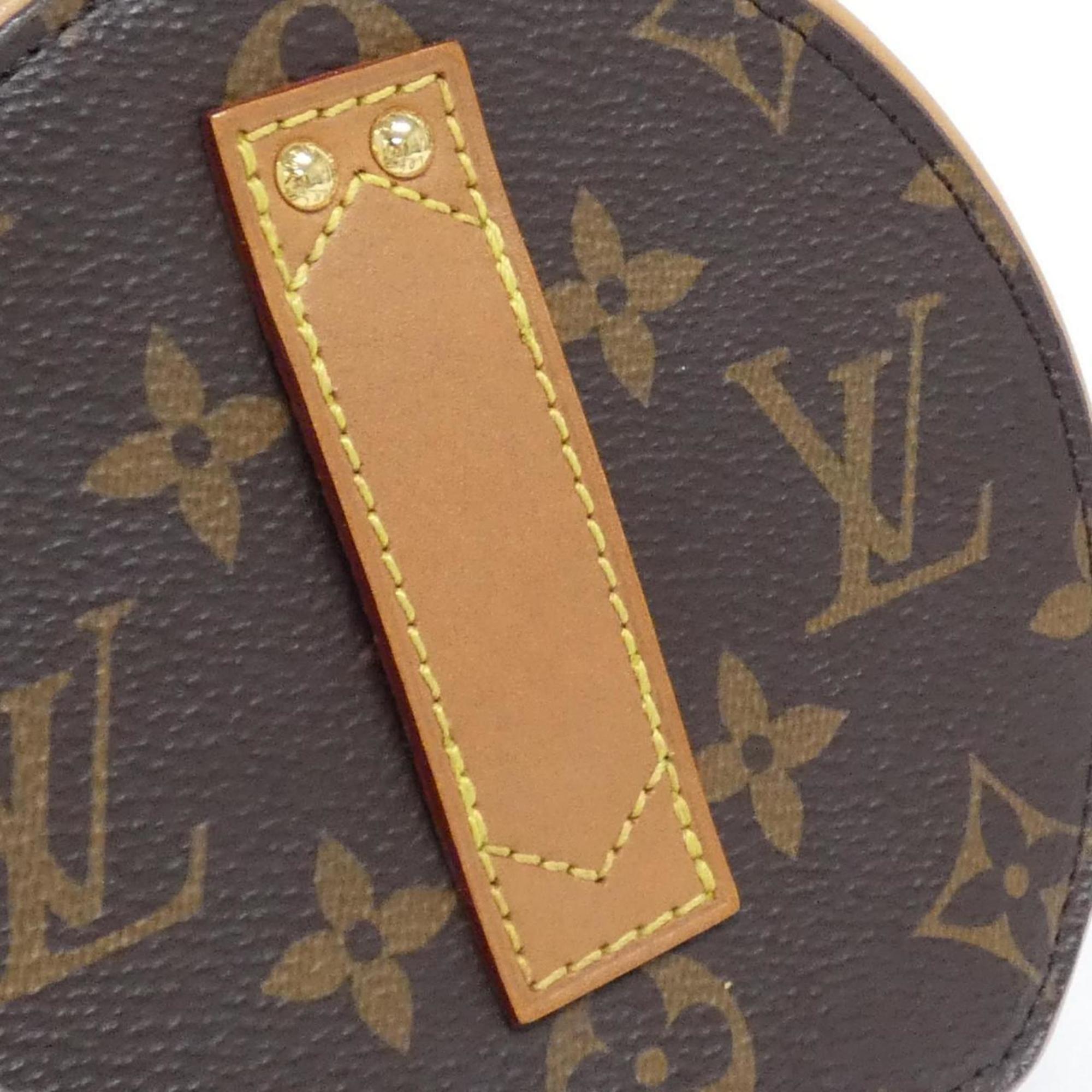 Louis Vuitton Marron Coated Canvas Shoulder Bag (Pre-Owned)
