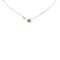 Cutout G Ring Pendant Necklace Sterling Silver
