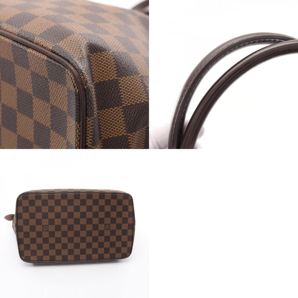 Louis Vuitton Brown Ebene Damier Canvas Pvc Coated Canvas Leather Tote Bag (Pre-Owned)