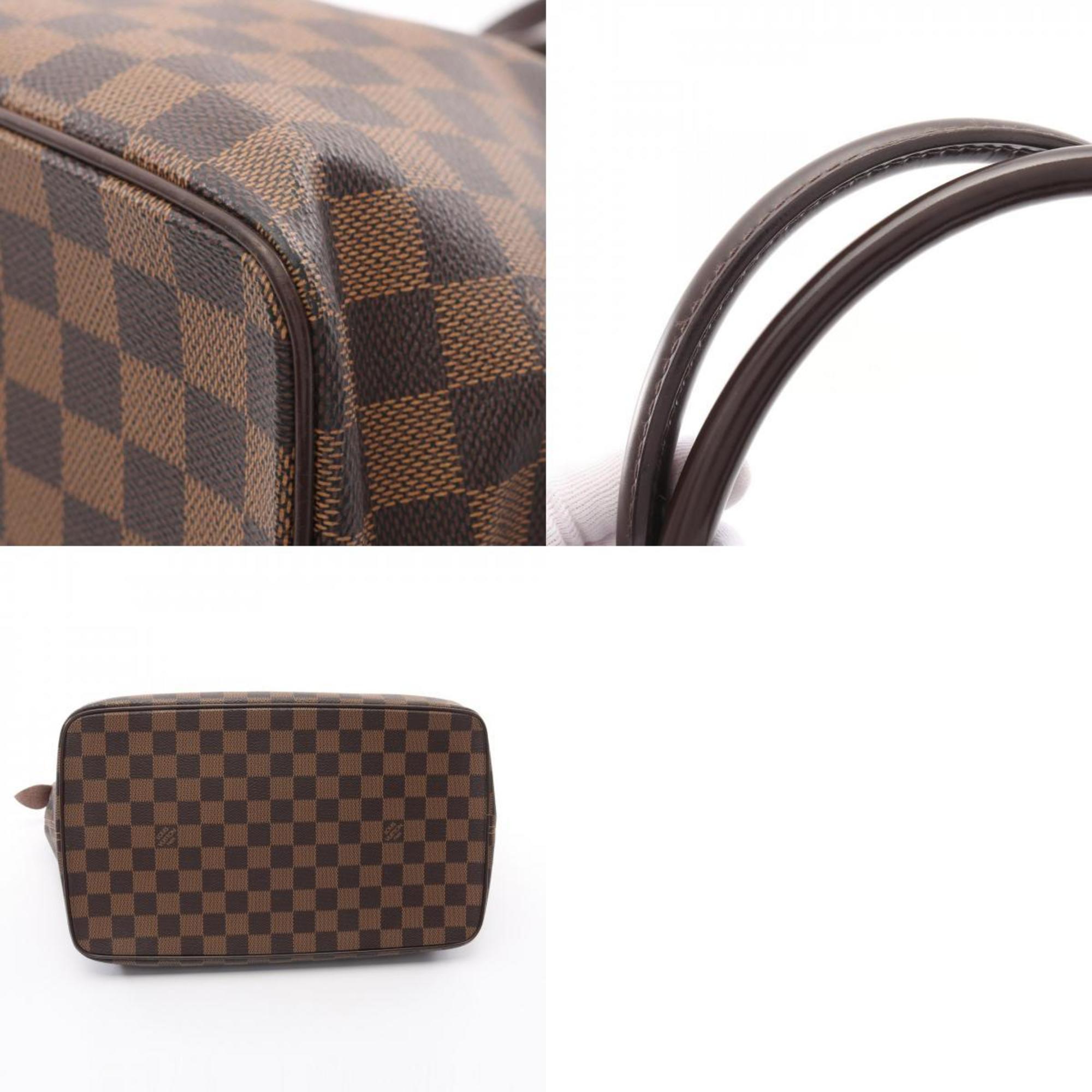 Louis Vuitton Brown Ebene Damier Canvas Pvc Coated Canvas Leather Tote Bag (Pre-Owned)