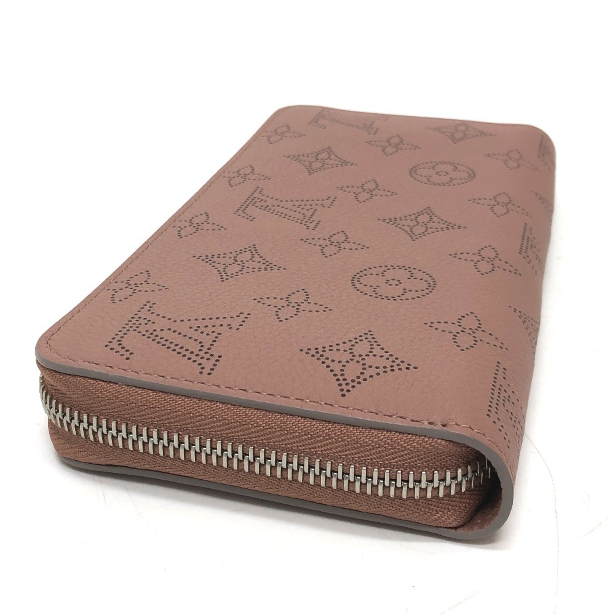 Louis Vuitton Mahina Pink Mahina Leather Long Wallet (Bi-Fold) (Pre-Owned)