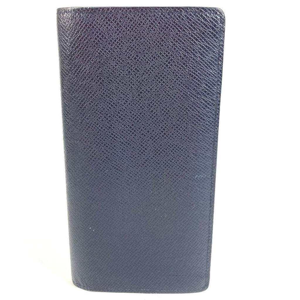 Louis Vuitton Blue Ocean Taiga Leather Leather Long Wallet (Bi-Fold) (Pre-Owned)