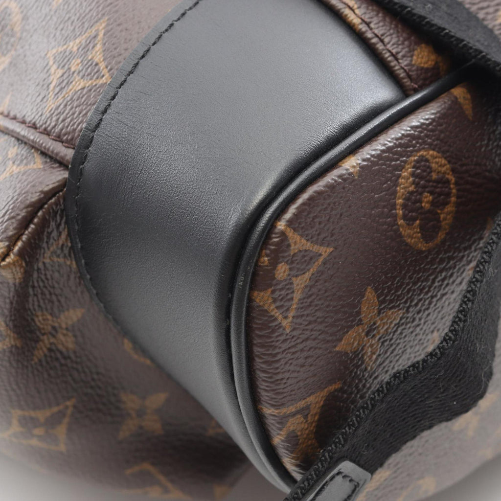 Louis Vuitton Black Brown Monogram Macassar Coated Canvas Leather Backpack (Pre-Owned)