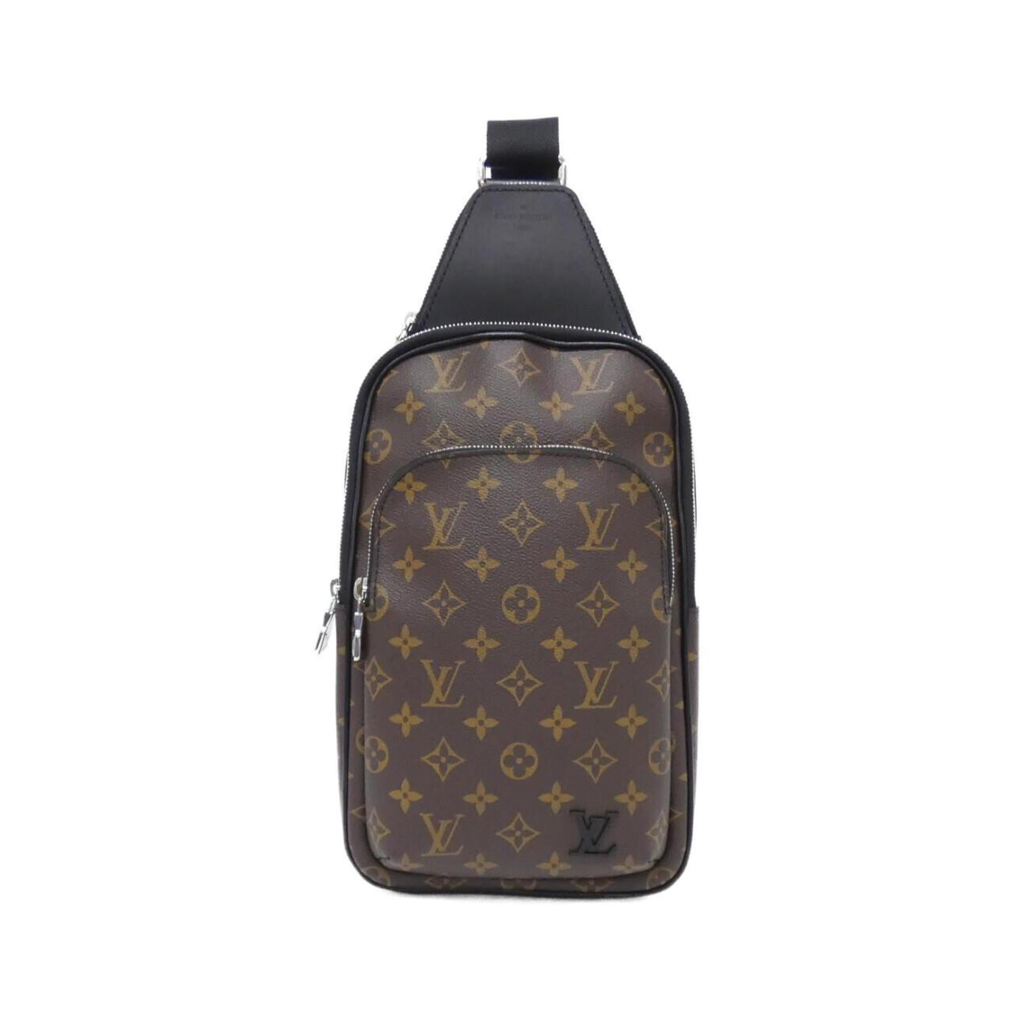 Louis Vuitton Black Marron Coated Canvas Shoulder Bag (Pre-Owned)
