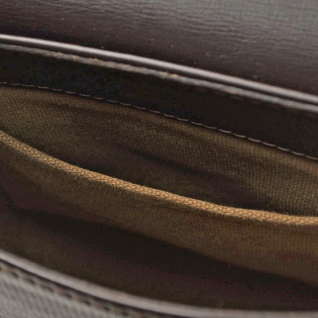 Louis Vuitton Coffee Leather Shoulder Bag (Pre-Owned)