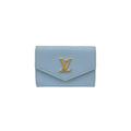 Louis Vuitton Blue Leather Wallet (Tri-Fold) (Pre-Owned)