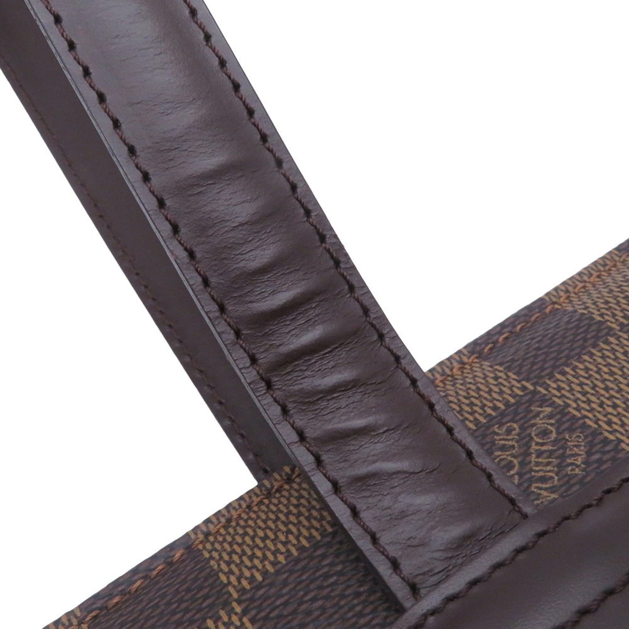 Louis Vuitton Damier Damier Canvas Ebene Red Color Shoulder Bag Tote Bag (Pre-Owned)