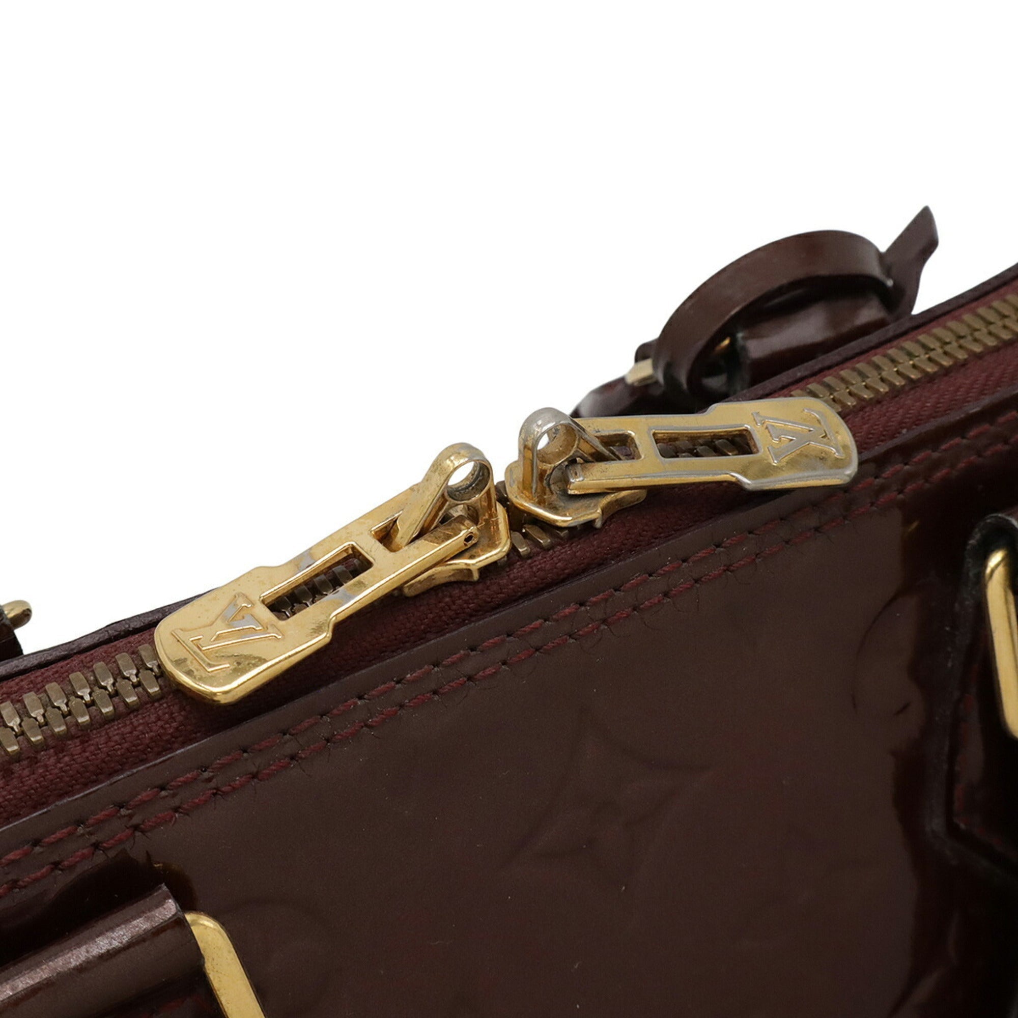 Louis Vuitton Bordeaux Rouge Fauviste Monogram Vernis Handbag (Pre-Owned)