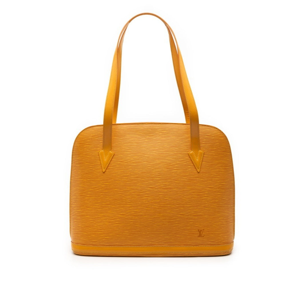 Louis Vuitton Yellow Leather Shoulder Bag Tote Bag (Pre-Owned)