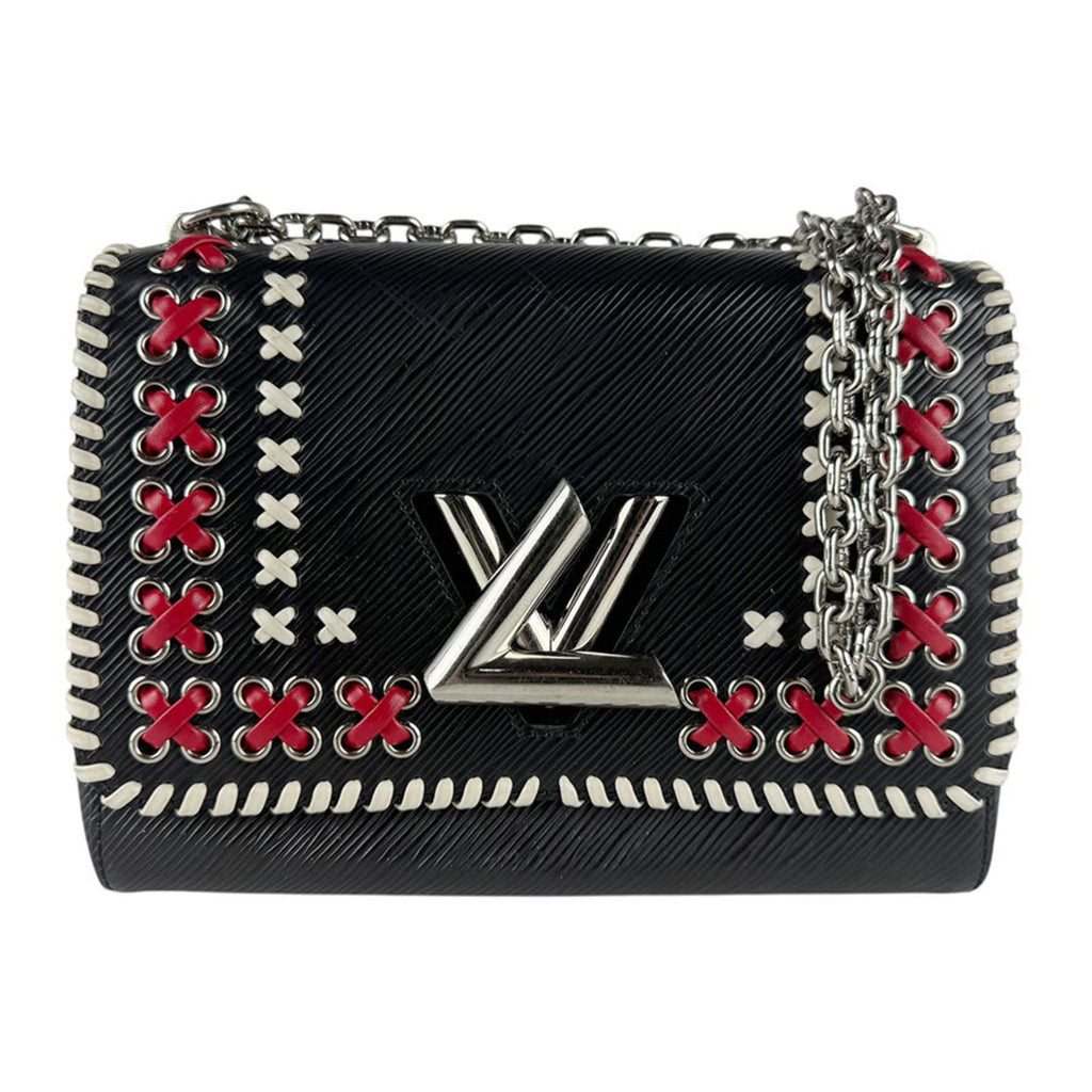 Louis Vuitton Black Off-White Red Color Epi Leather Shoulder Bag (Pre-Owned)