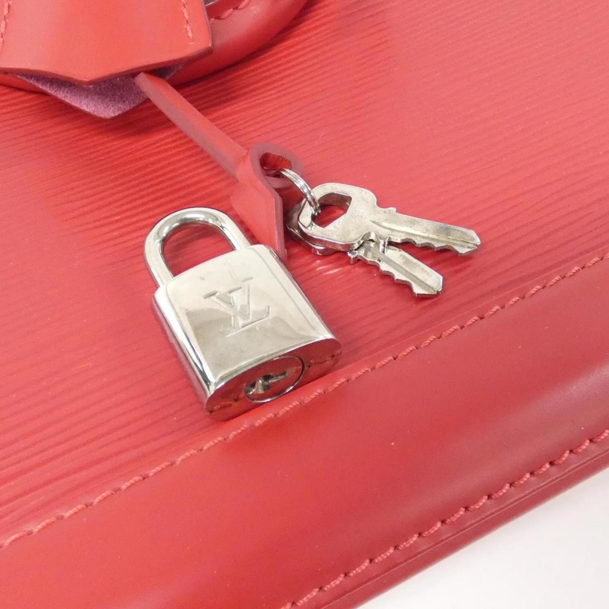 Louis Vuitton Coquelicots Red Color Leather Handbag (Pre-Owned)