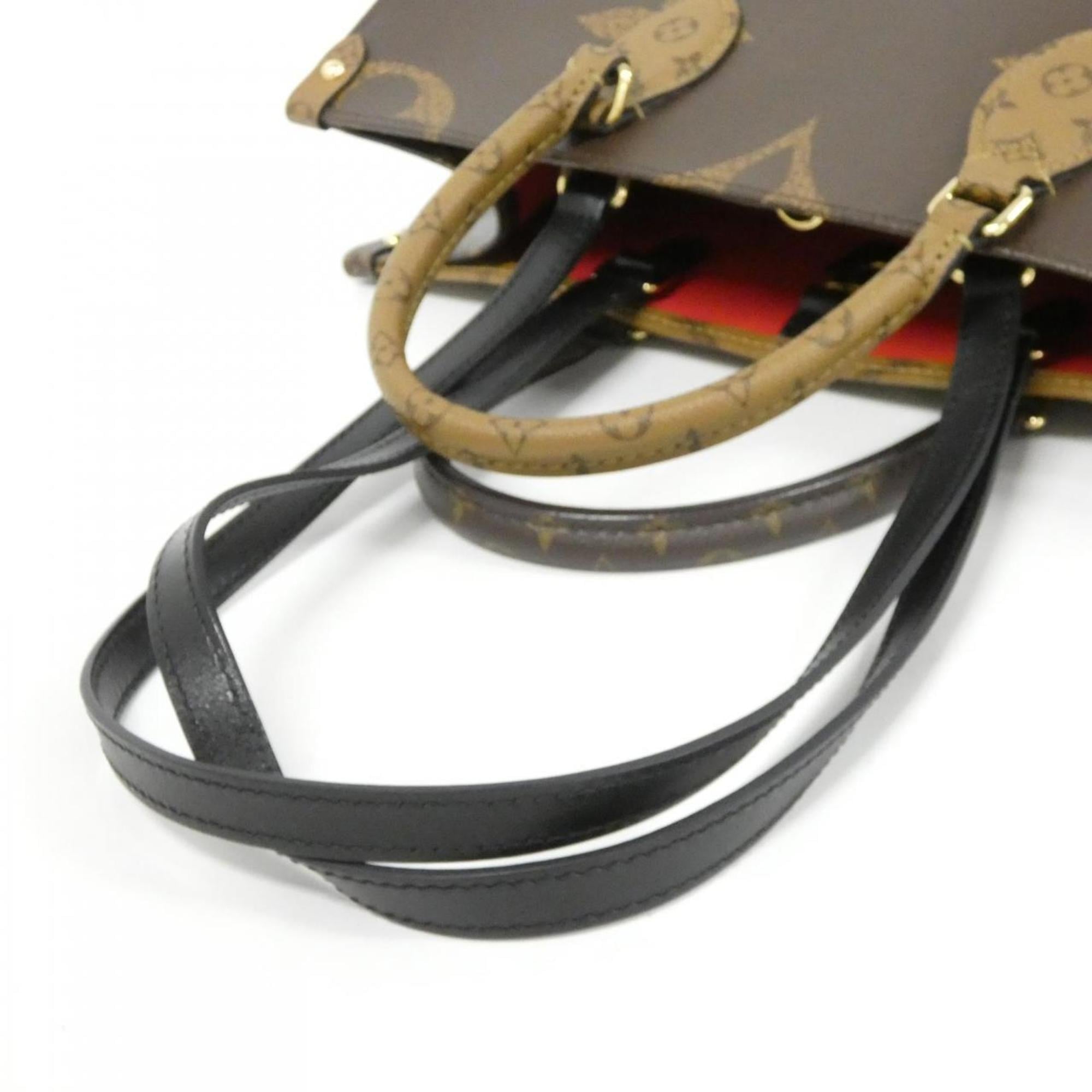 Louis Vuitton Monogram Marron Coated Canvas Handbag (Pre-Owned)