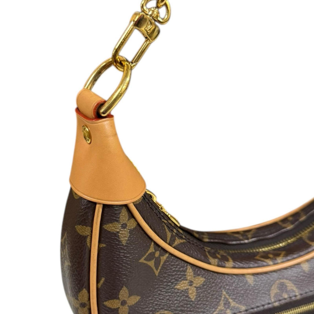 Louis Vuitton Brown Monogram Canvas Shoulder Bag (Pre-Owned)