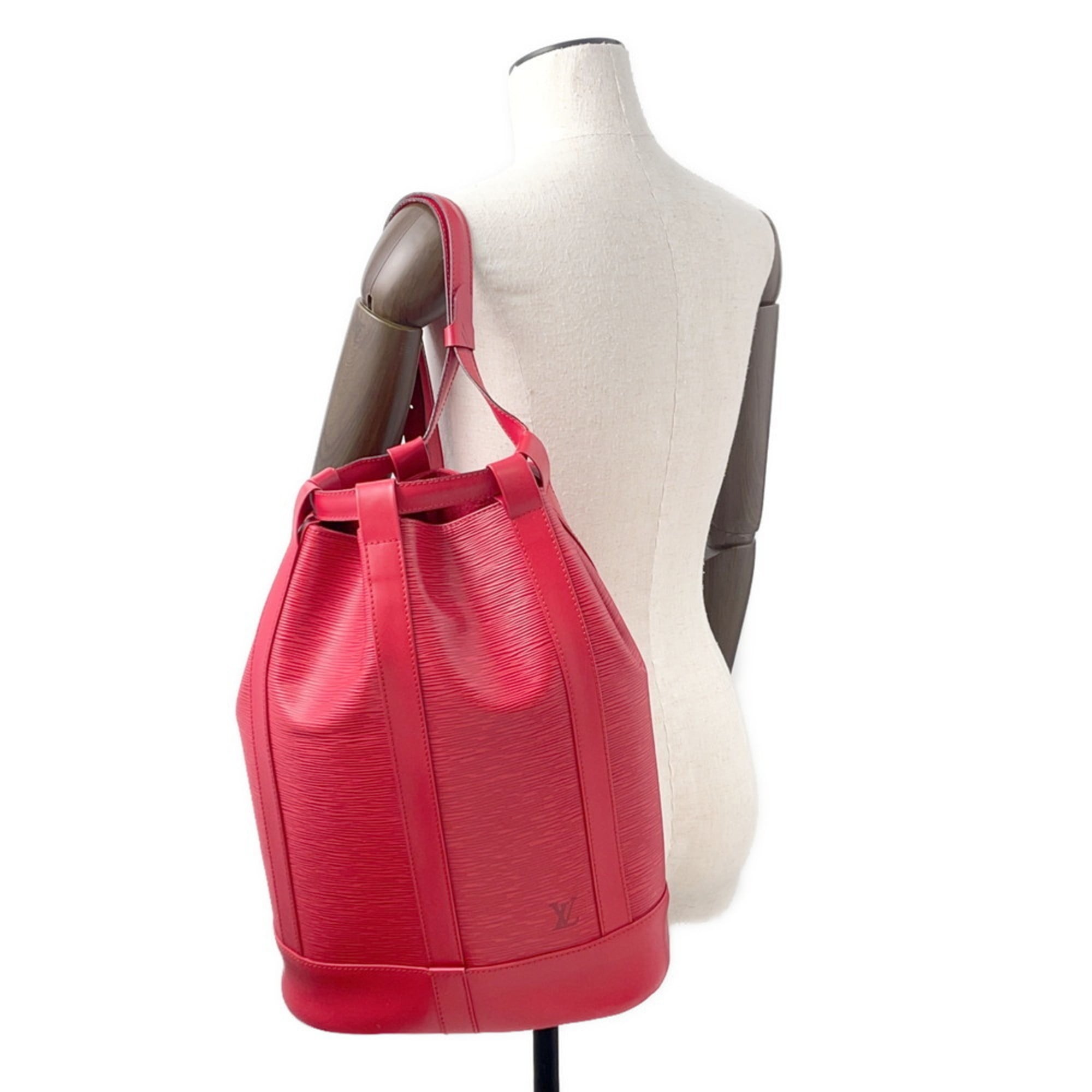 Louis Vuitton Castilian Red Epi Leather Shoulder Bag (Pre-Owned)