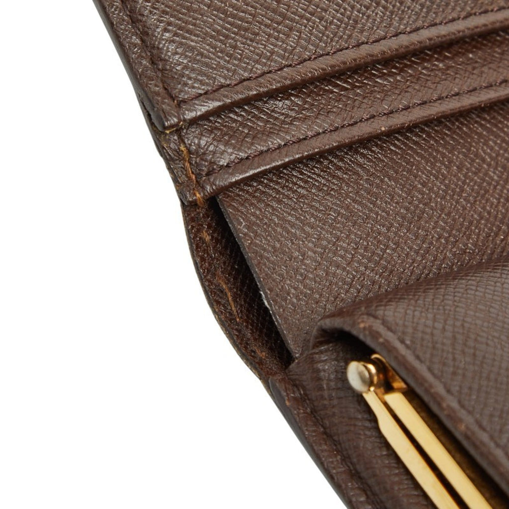Louis Vuitton Damier Brown Pvc Wallet (Bi-Fold) (Pre-Owned)