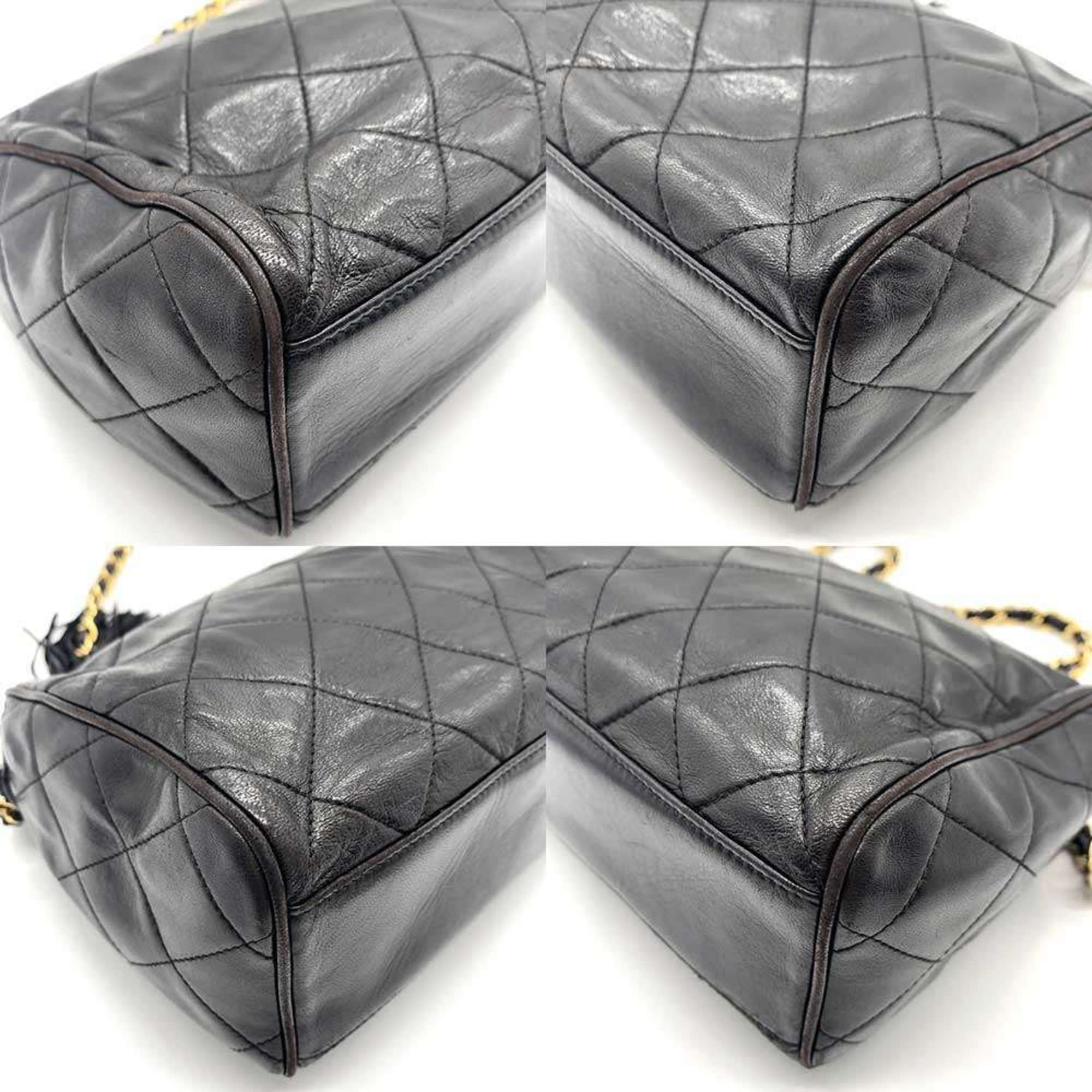 Vintage Diamond CC Camera Bag Quilted Leather Medium