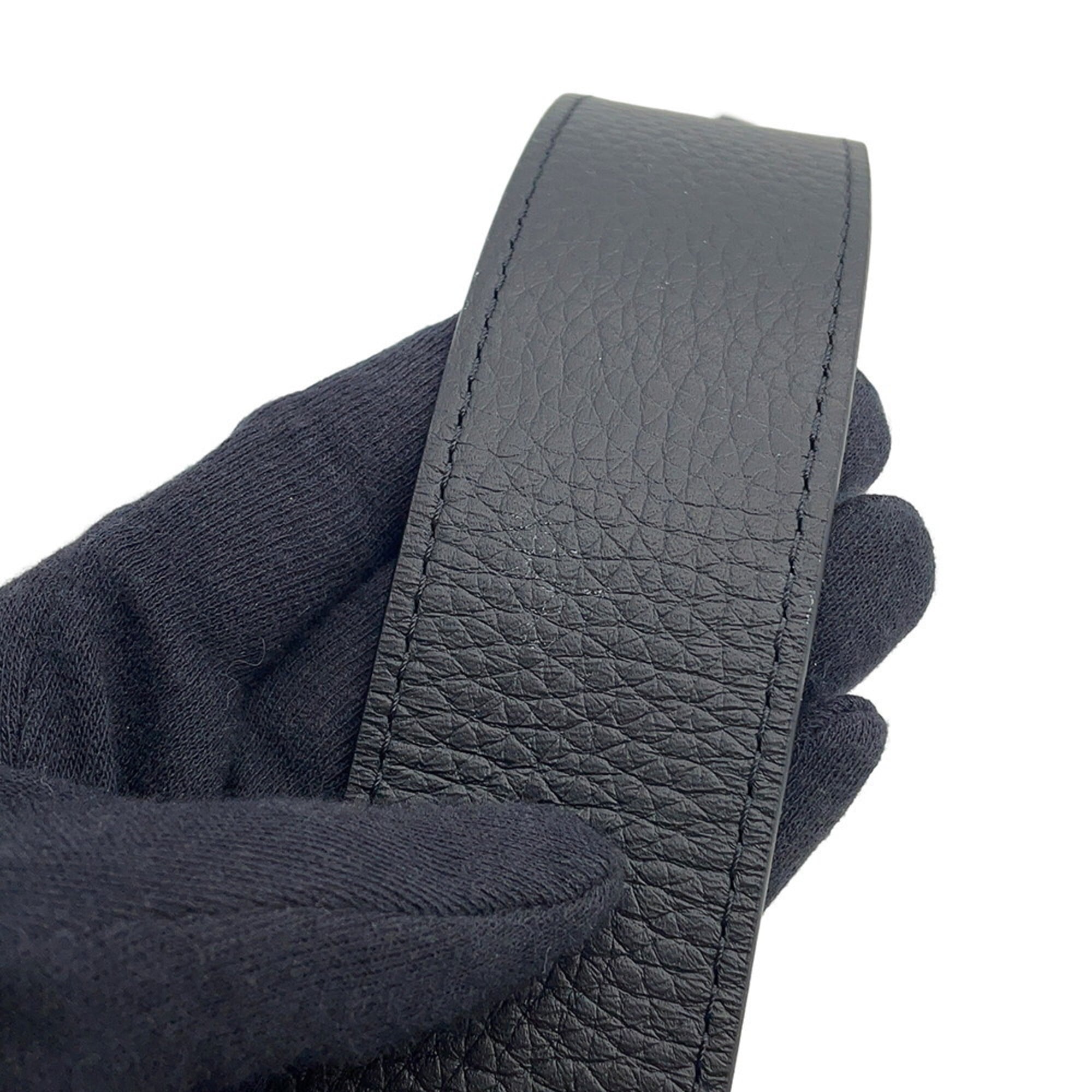 Louis Vuitton Black Noir Exotic Leather Handbag Shoulder Bag (Pre-Owned)