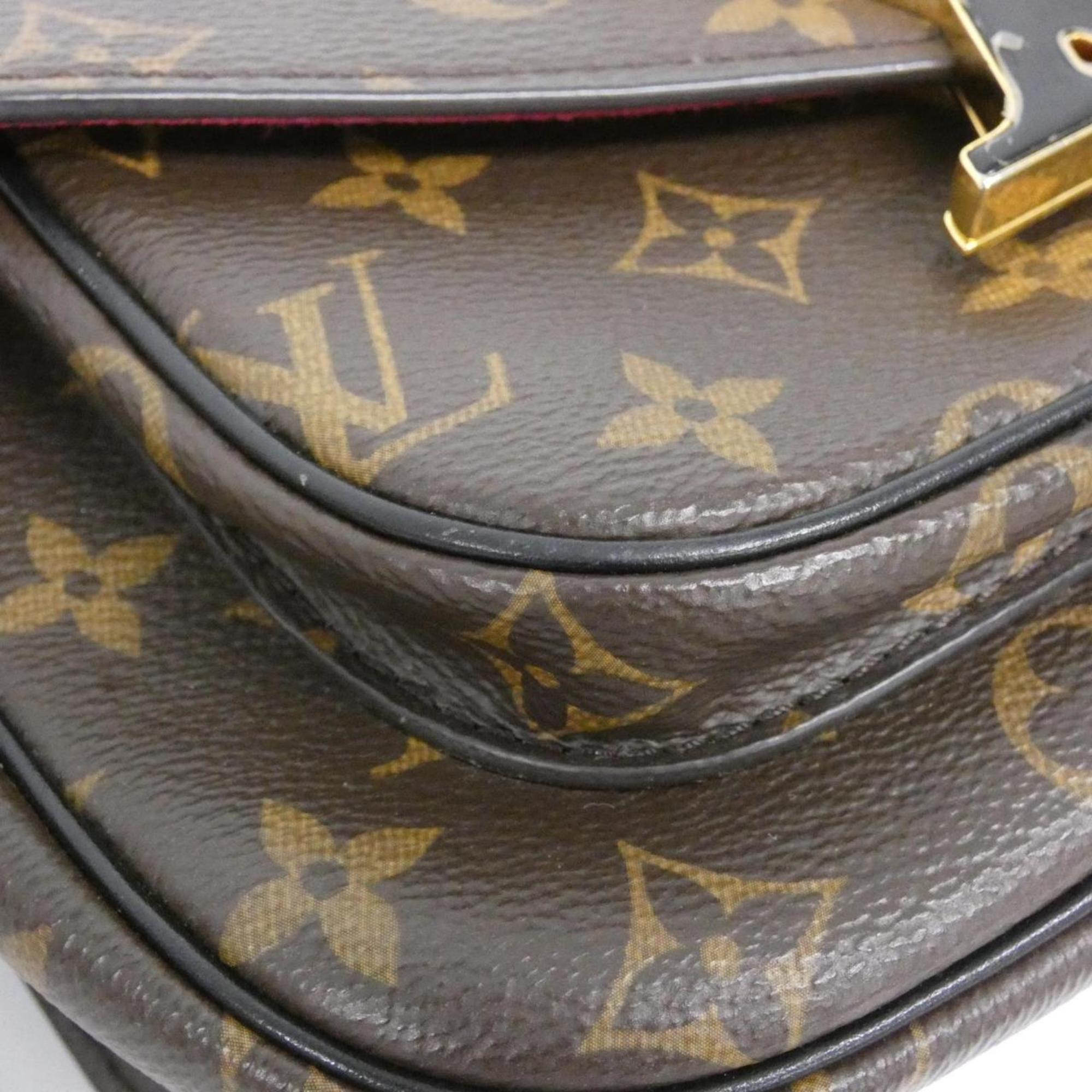 Louis Vuitton Marron Coated Canvas Shoulder Bag (Pre-Owned)