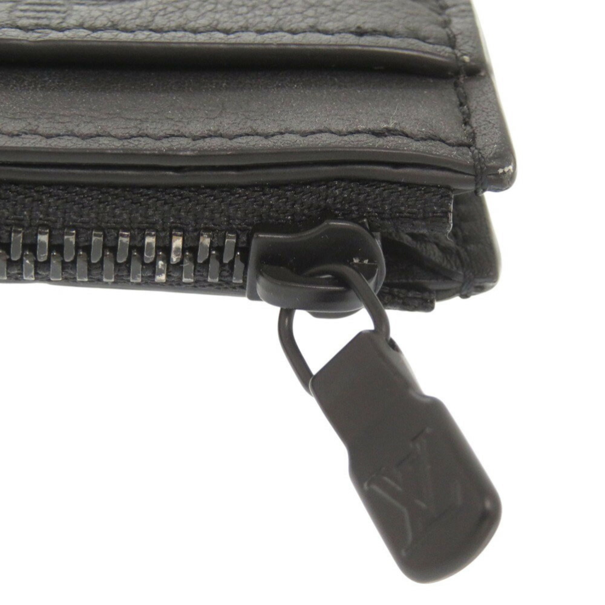 Louis Vuitton Black Monogram Shadow Coin Purse/Coin Case (Pre-Owned)