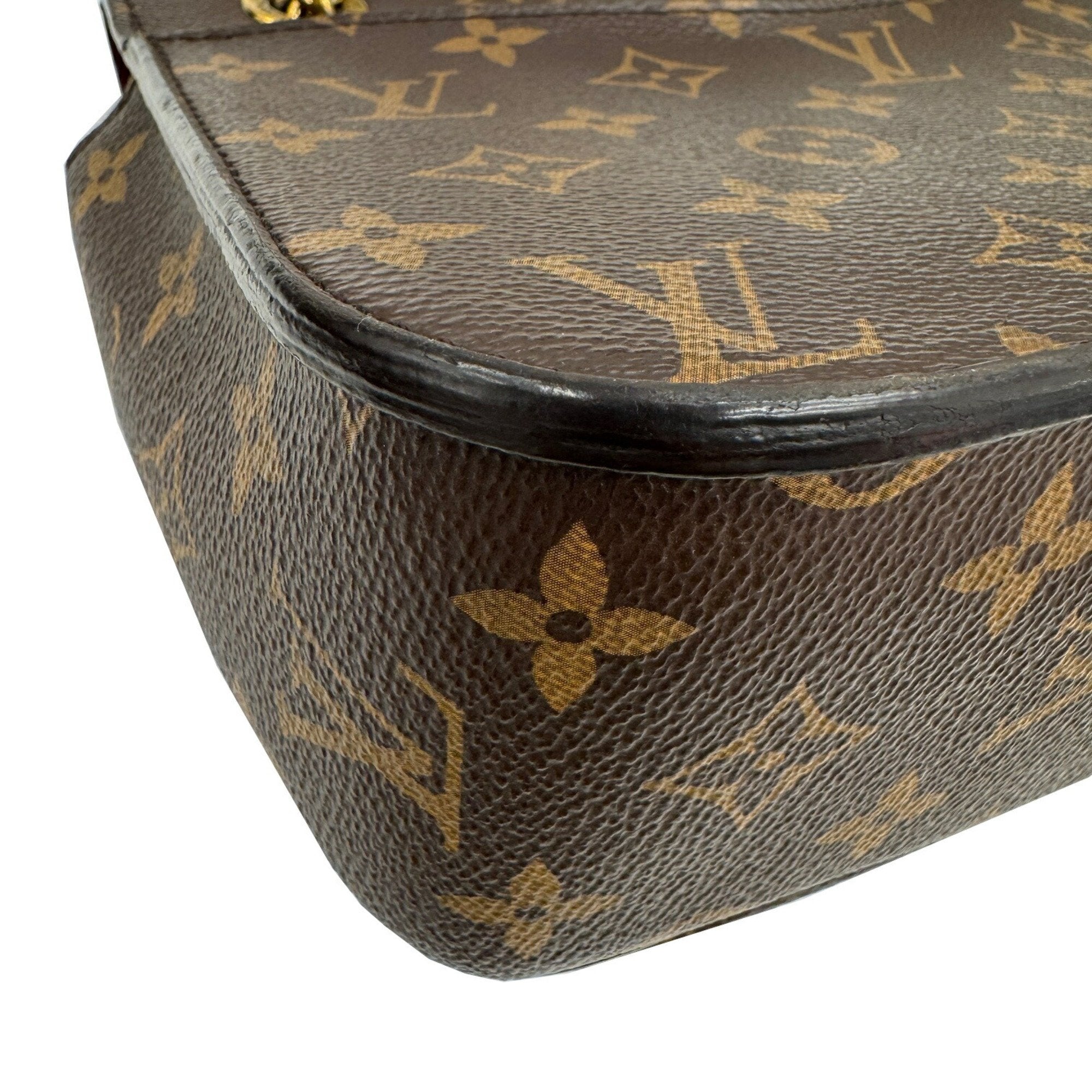 Louis Vuitton Monogram Black Brown Monogram Leather Shoulder Bag (Pre-Owned)