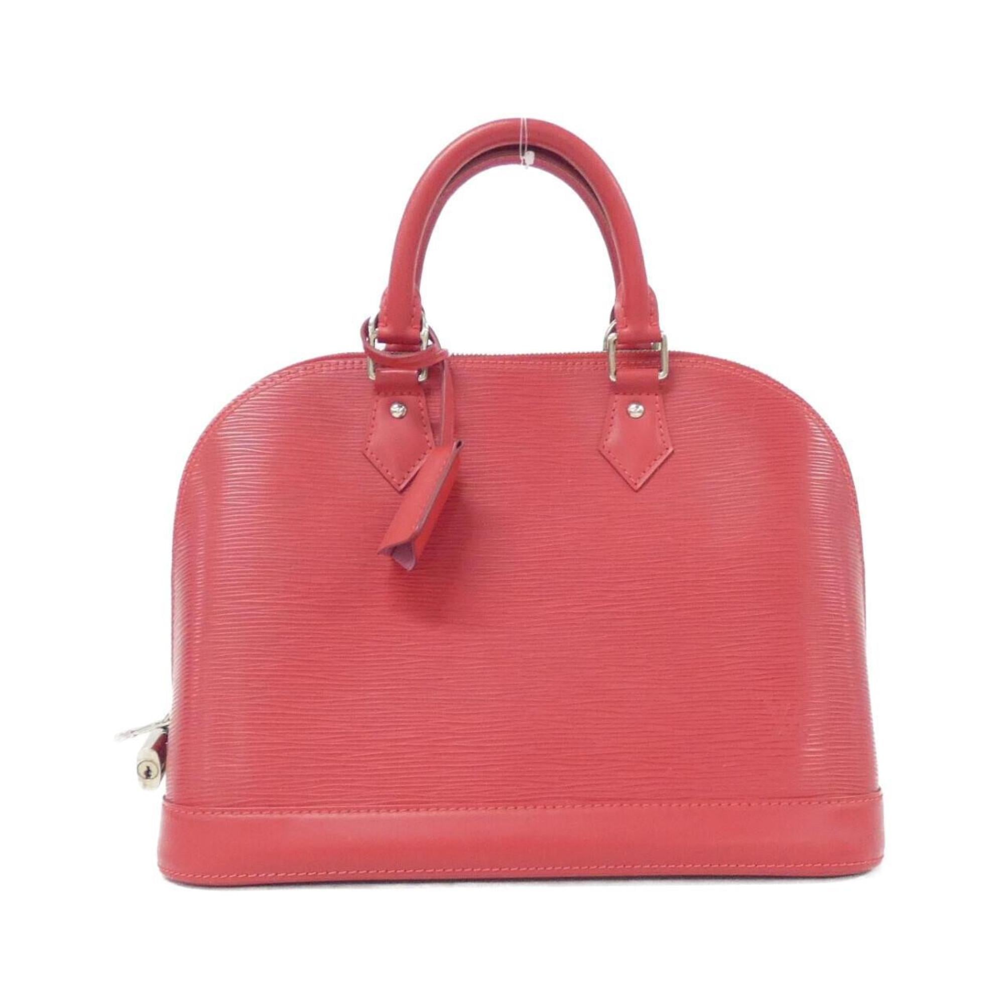 Louis Vuitton Coquelicots Red Color Leather Handbag (Pre-Owned)