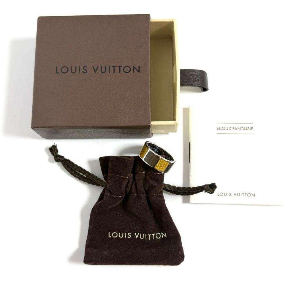 Louis Vuitton Silver 925 Band Ring (Pre-Owned)