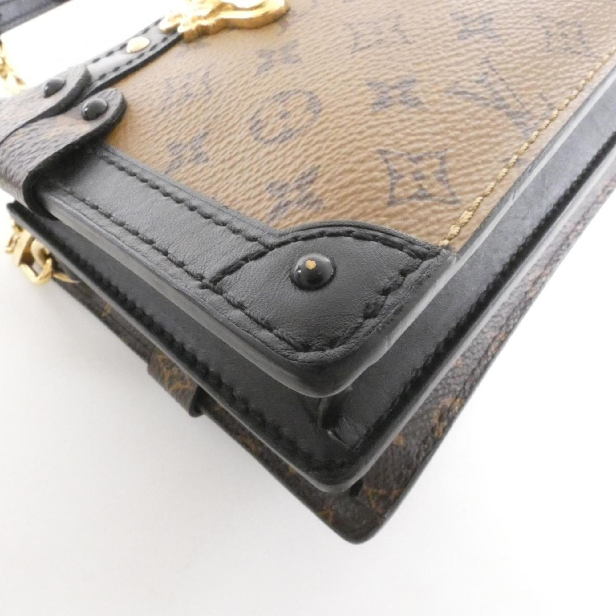 Louis Vuitton Marron Coated Canvas Shoulder Bag (Pre-Owned)