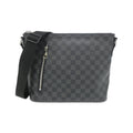 Louis Vuitton Dark Gray Graphite Coated Canvas Shoulder Bag (Pre-Owned)