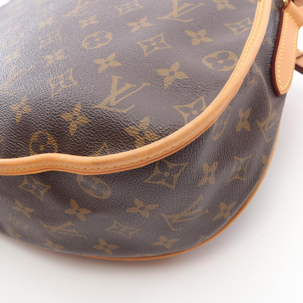 Louis Vuitton Brown Coated Canvas Leather Shoulder Bag (Pre-Owned)