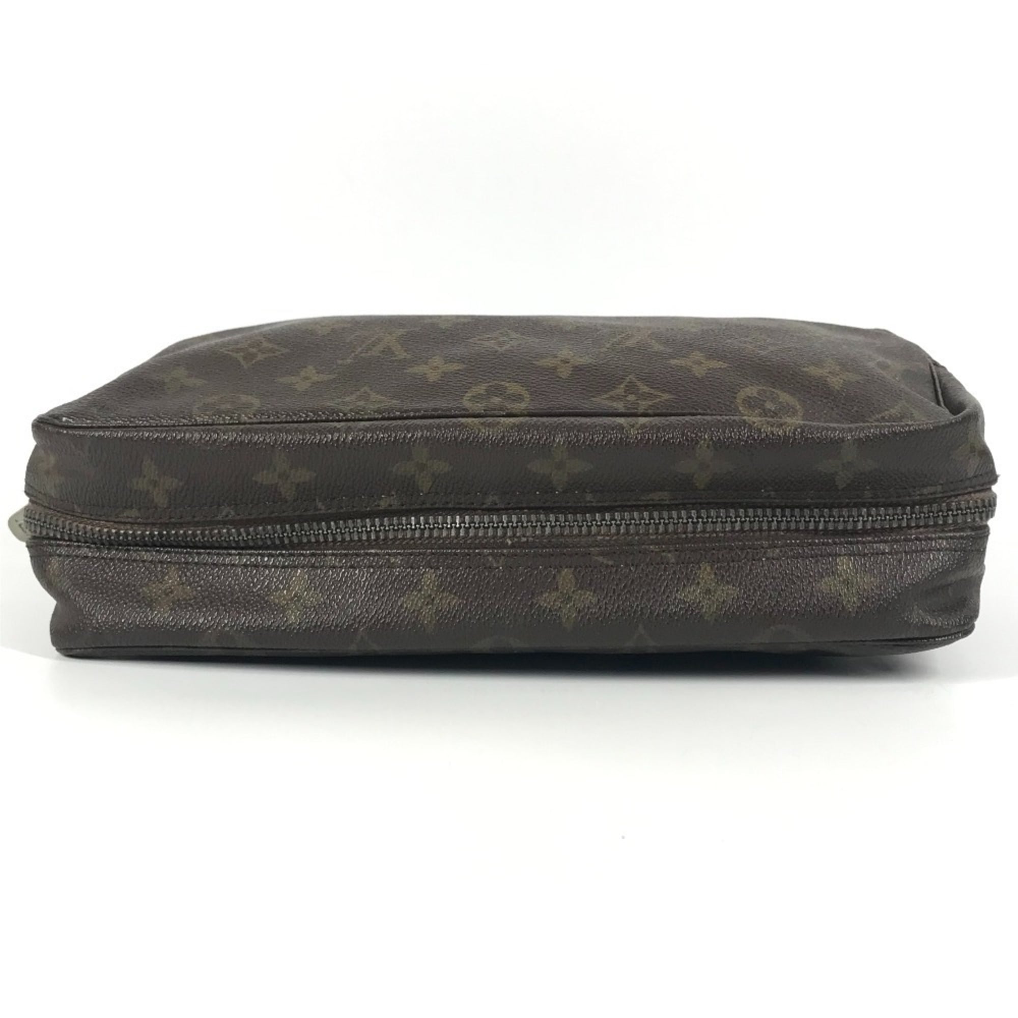 Louis Vuitton Monogram Brown Monogram Clutch Bag Pouch (Pre-Owned)