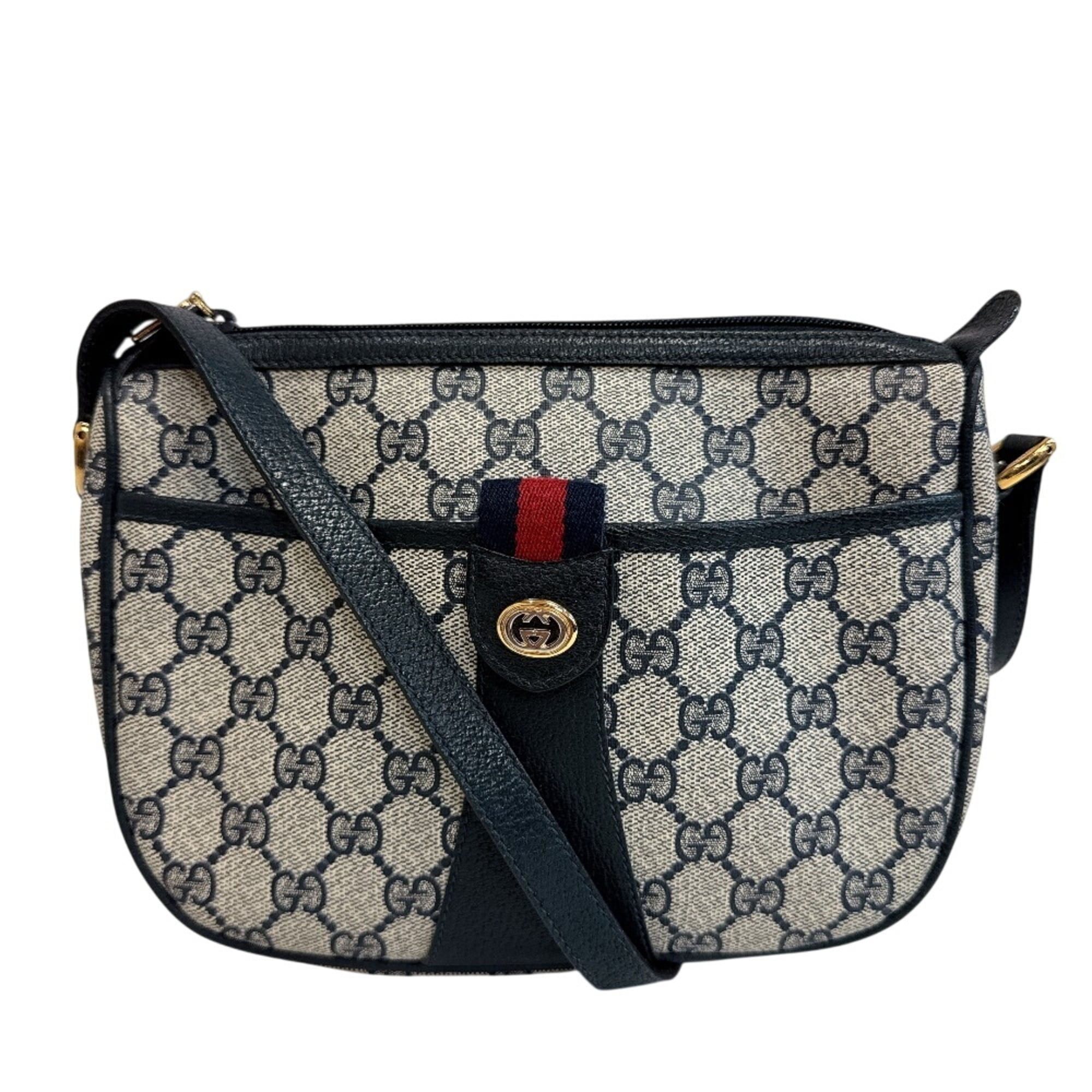 Vintage Web Crossbody Bag GG Coated Canvas Small