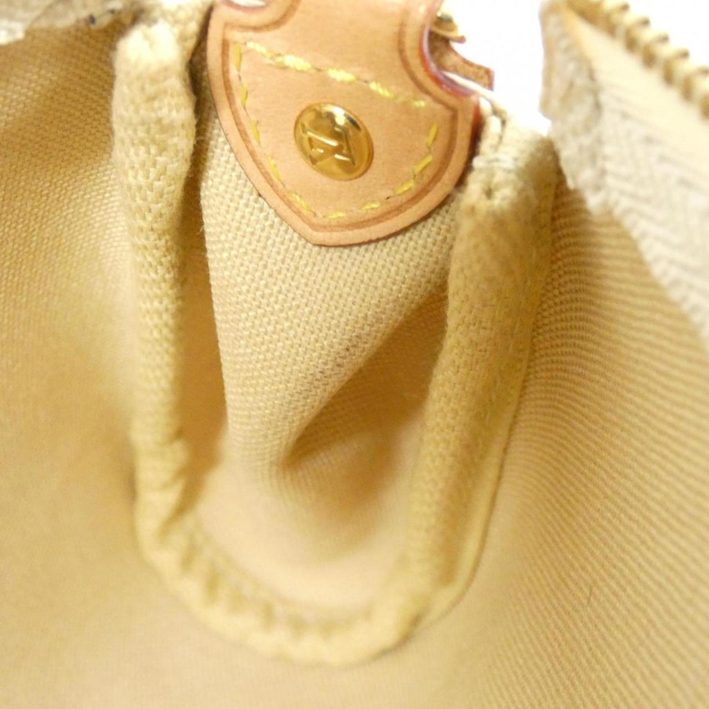 Louis Vuitton Azur White Coated Canvas Shoulder Bag (Pre-Owned)