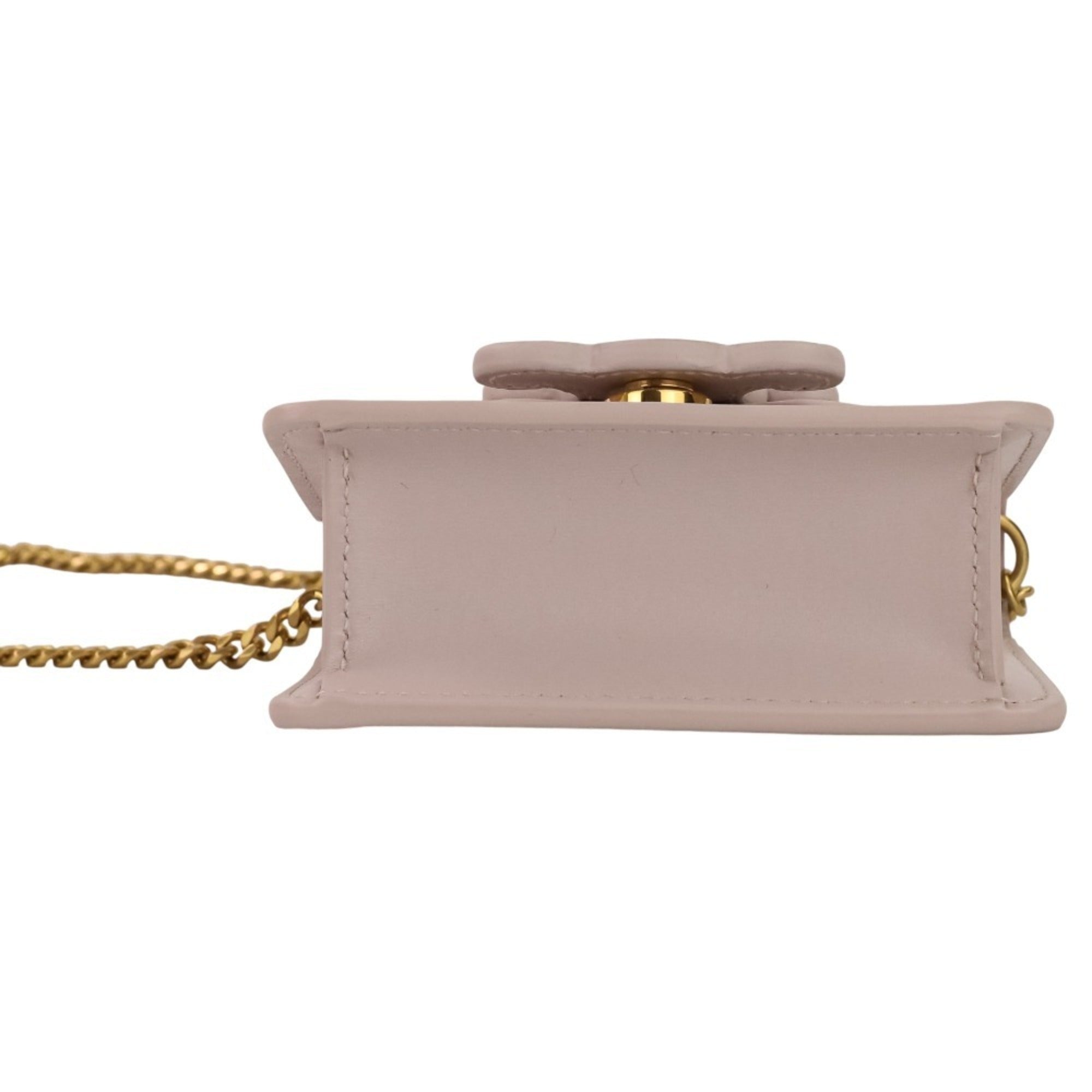 Triomphe Envelope Wallet on Chain Leather