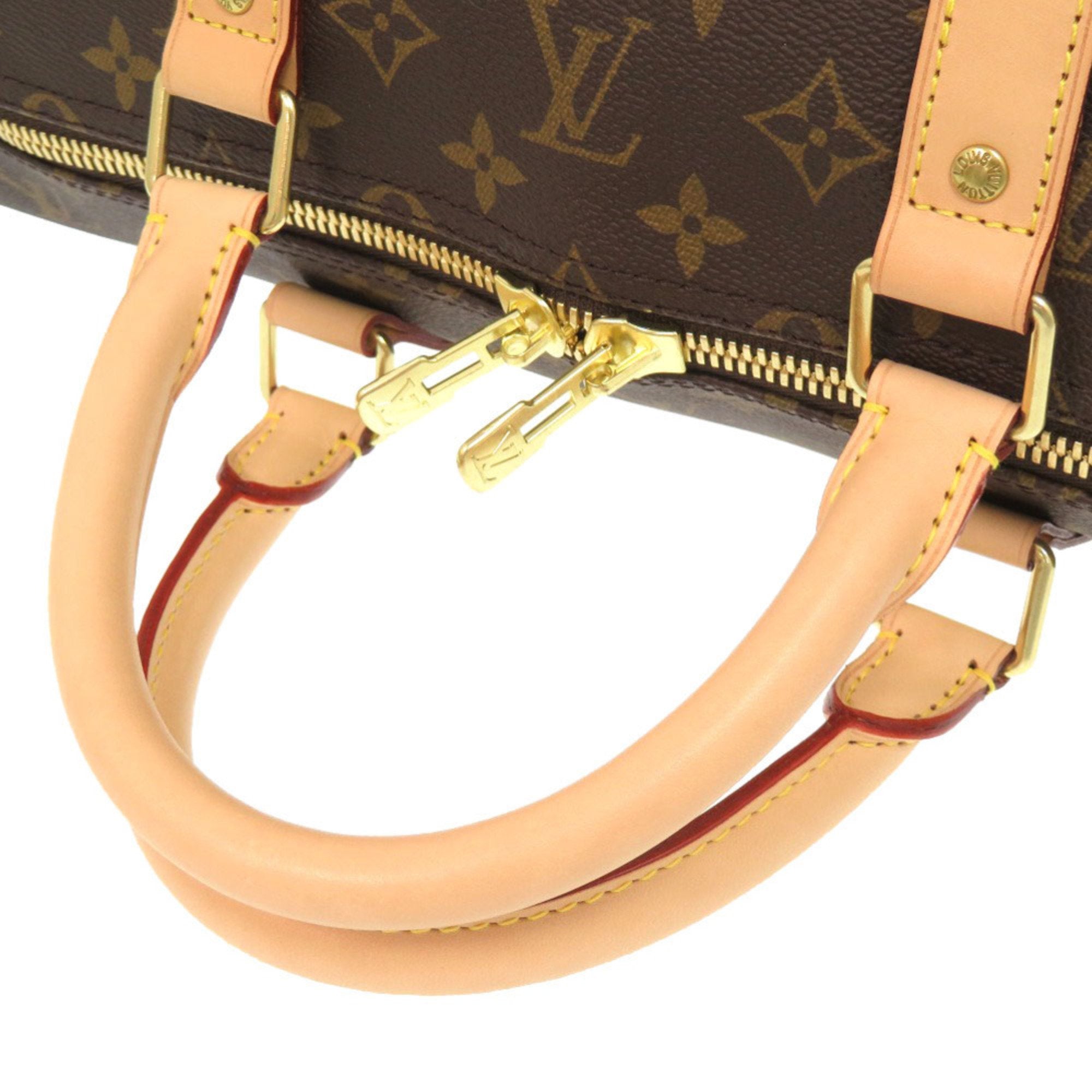 Louis Vuitton Brown Monogram Canvas Boston Bag (Pre-Owned)