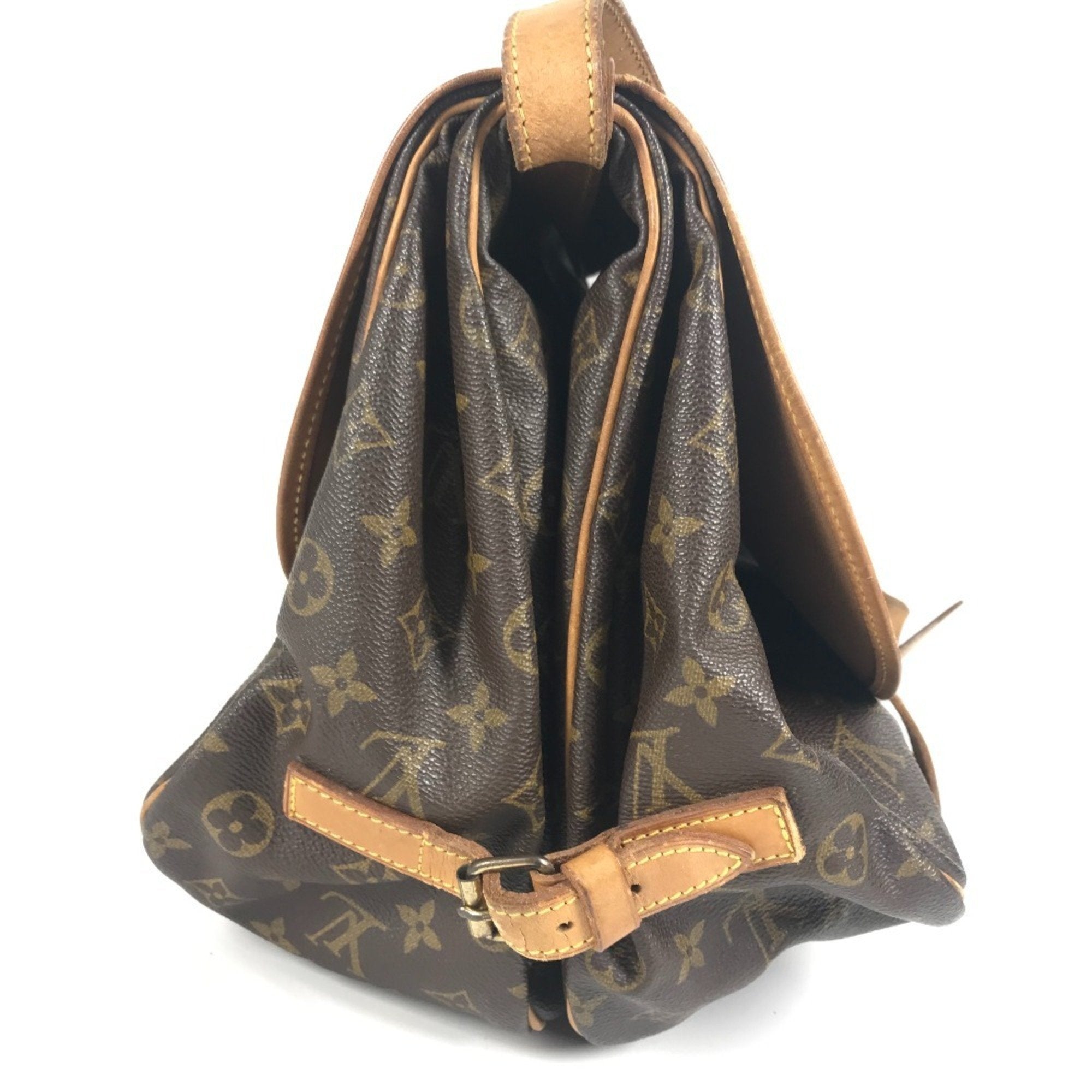 Louis Vuitton Brown Monogram Canvas Shoulder Bag (Pre-Owned)