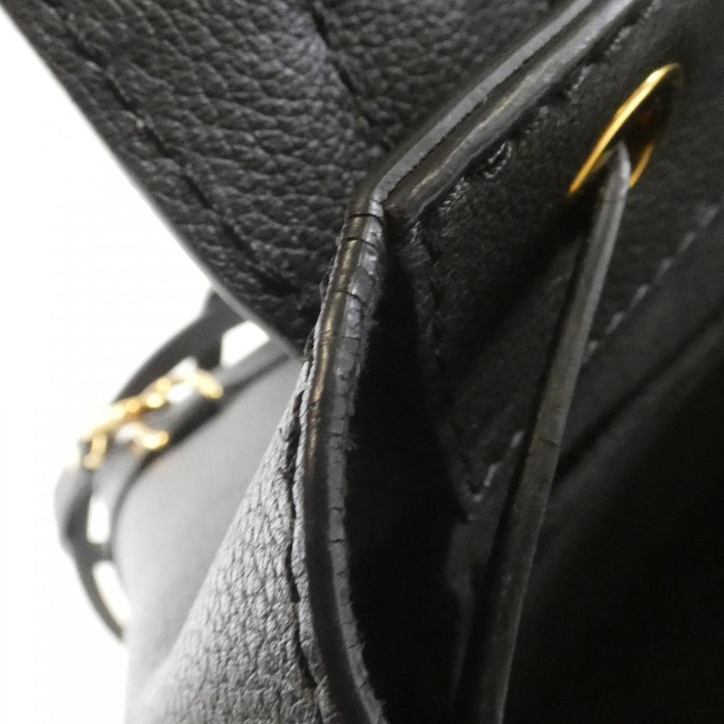 Louis Vuitton Black Leather Backpack (Pre-Owned)