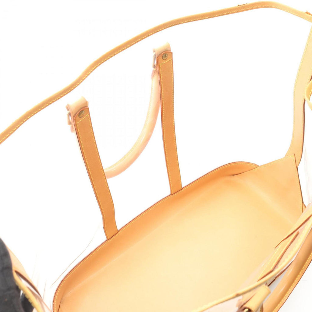Louis Vuitton Brown Clear Vinyl Leather Tote Bag (Pre-Owned)