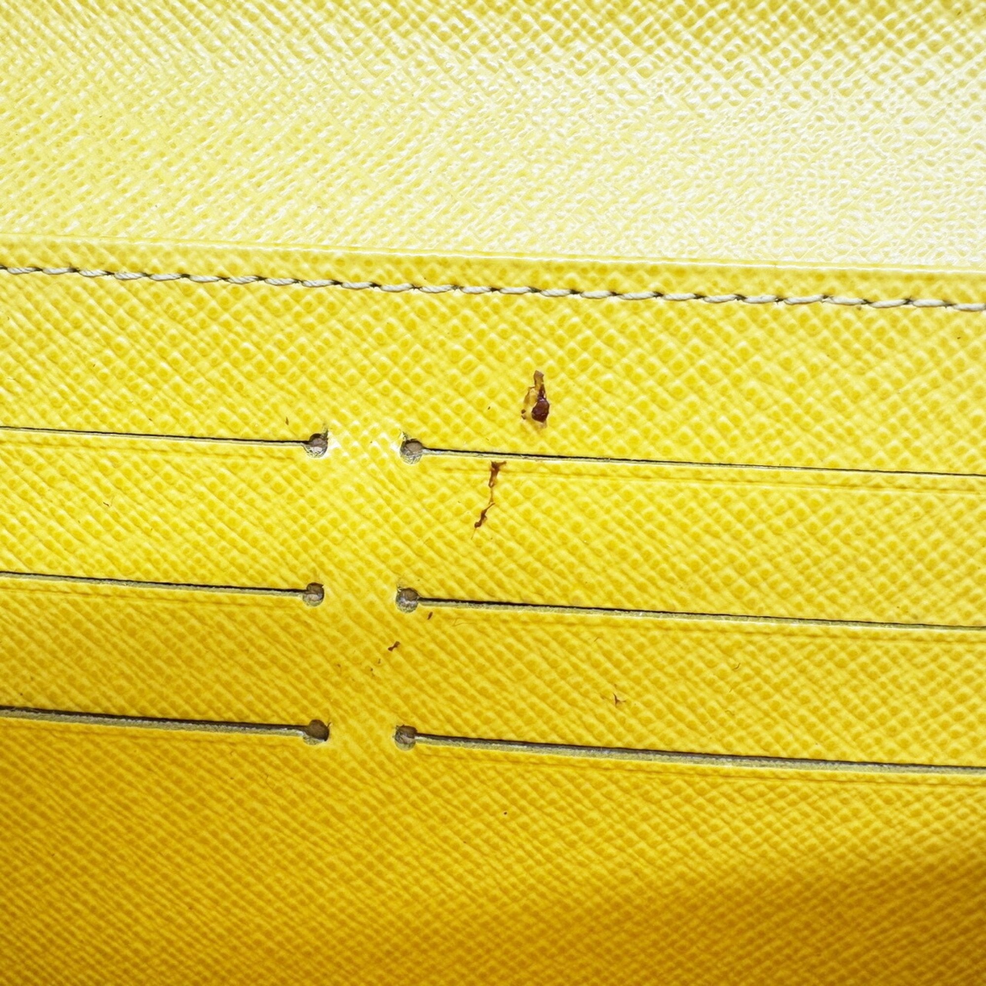 Louis Vuitton Yellow Epi Leather Long Wallet (Bi-Fold) (Pre-Owned)