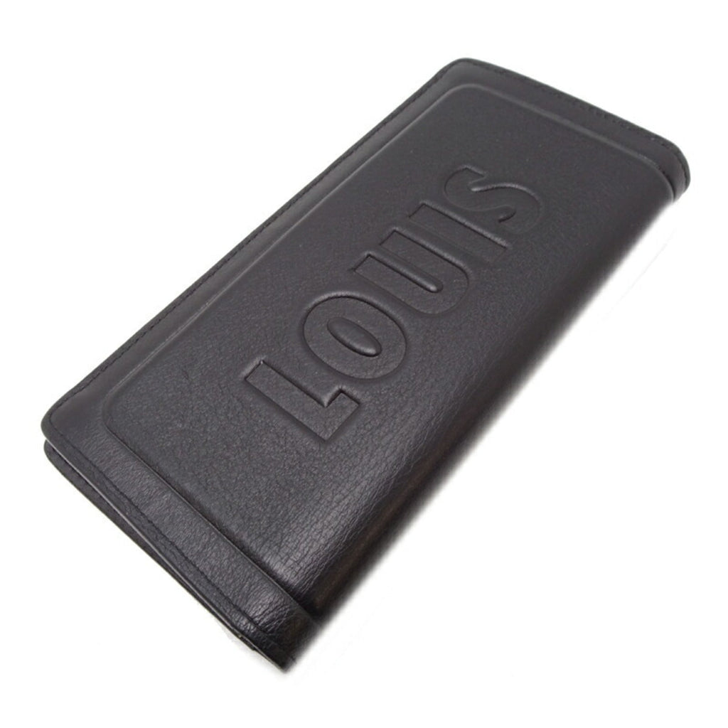 Louis Vuitton Black Noir Long Wallet (Bi-Fold) (Pre-Owned)